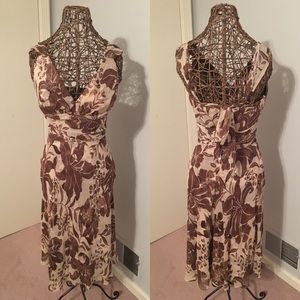 Silk floral dress