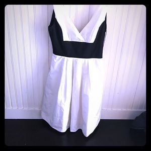 BCBG Maxazria black and white dress