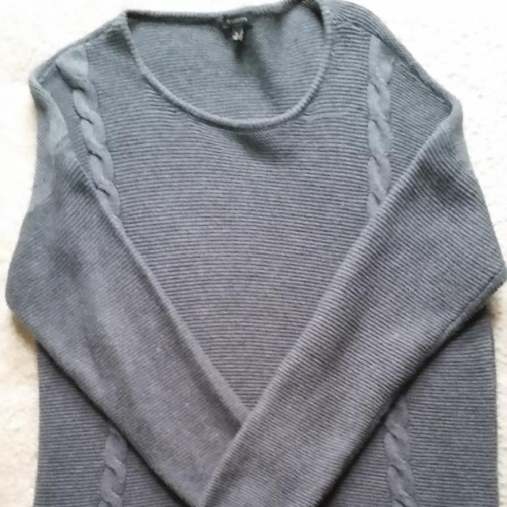 Talbot Gray Sweater with Zippers on the Sides