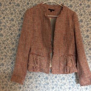 Fringe tweed jacket