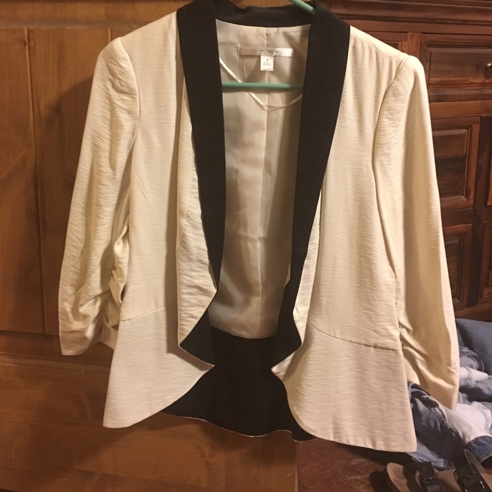 Off white & black blazer