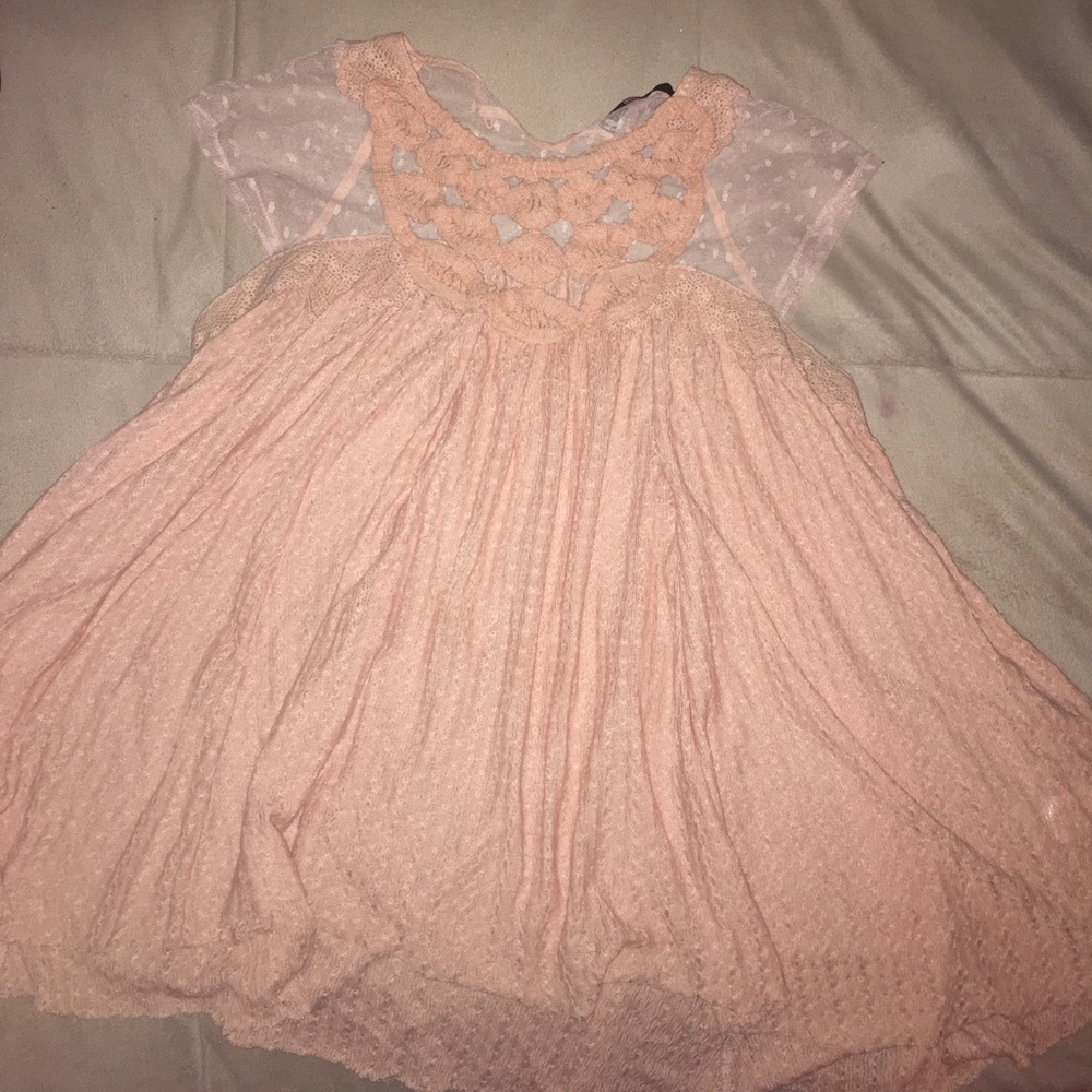 blush pink Hazel brand size Large Blouse