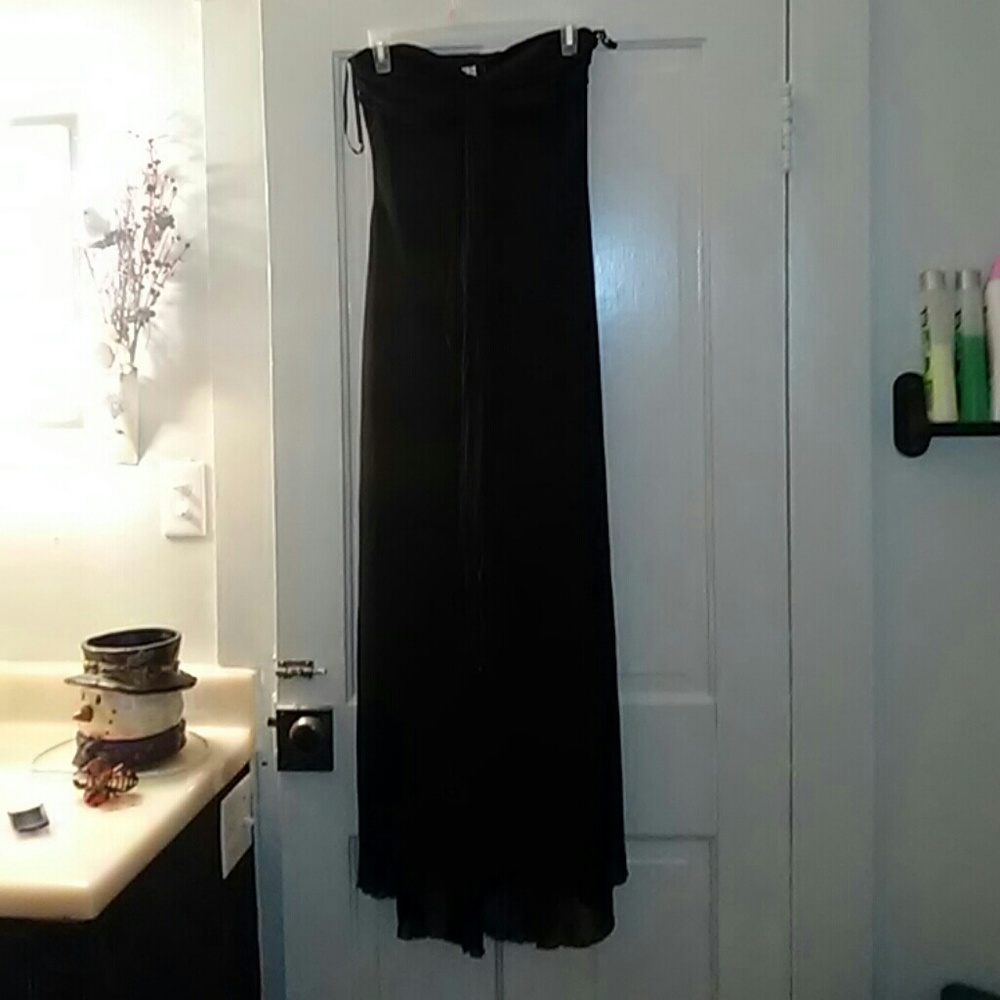 Floor length Studio 1940 strapless gown