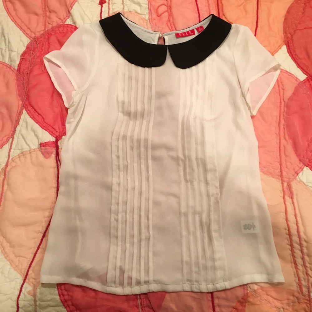 Elle neverland Peter Pan collar blouse S top