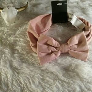 NEW Forever 21 Dusty Rose/Blush Bow Headband