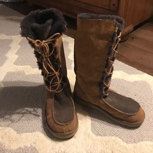Lace up uggs size 8.