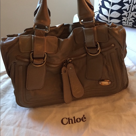 CHLOE 'Bay' Leather Satchel Handbag - Picture 3 of 6
