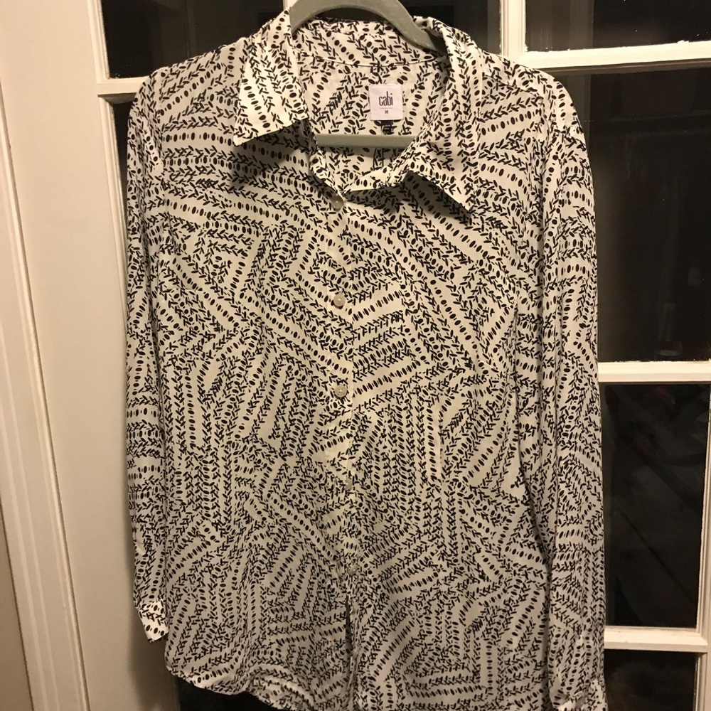 Cabi split back blouse