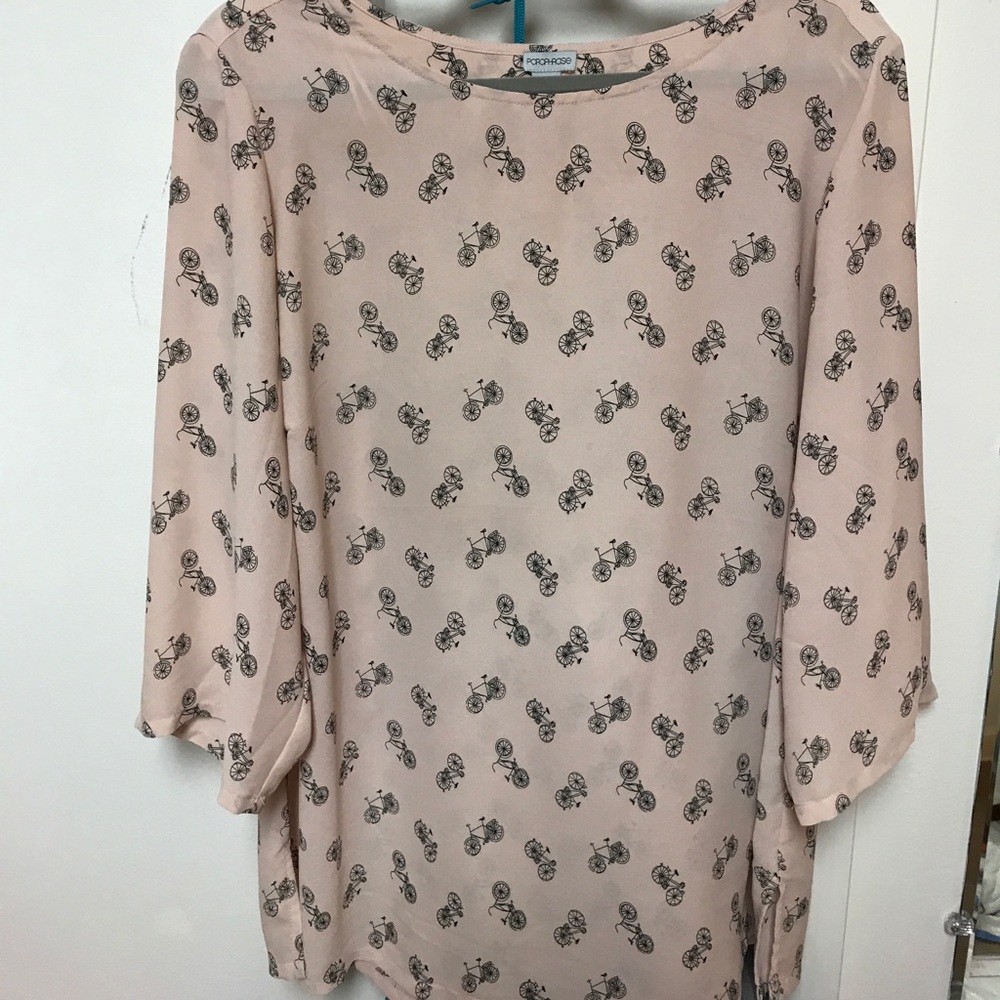 Cute 🚲 print top!