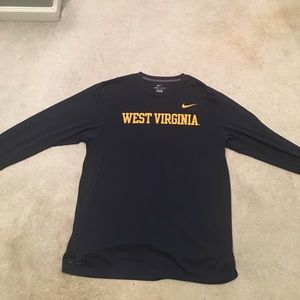 West Virginia long sleeve dri fit shirt