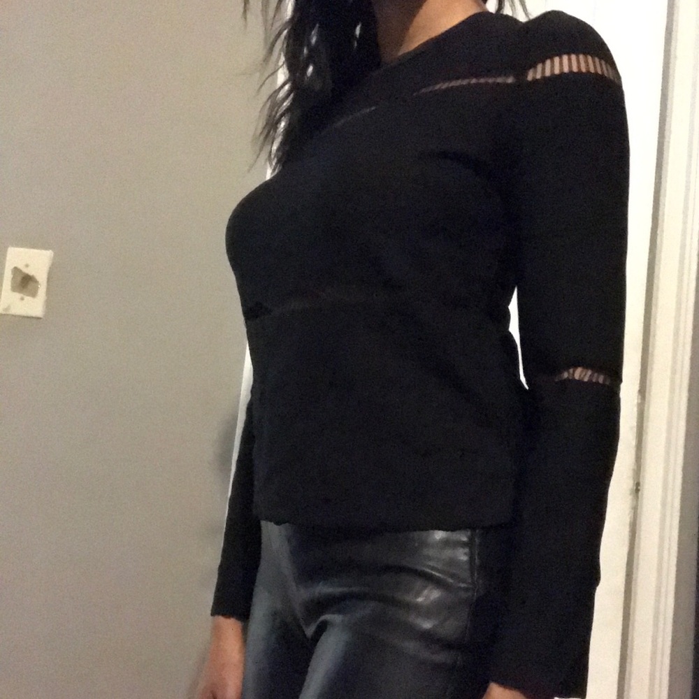 Black Zara knit