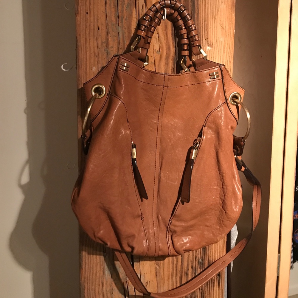 orYANY Caramel Leather Handbag