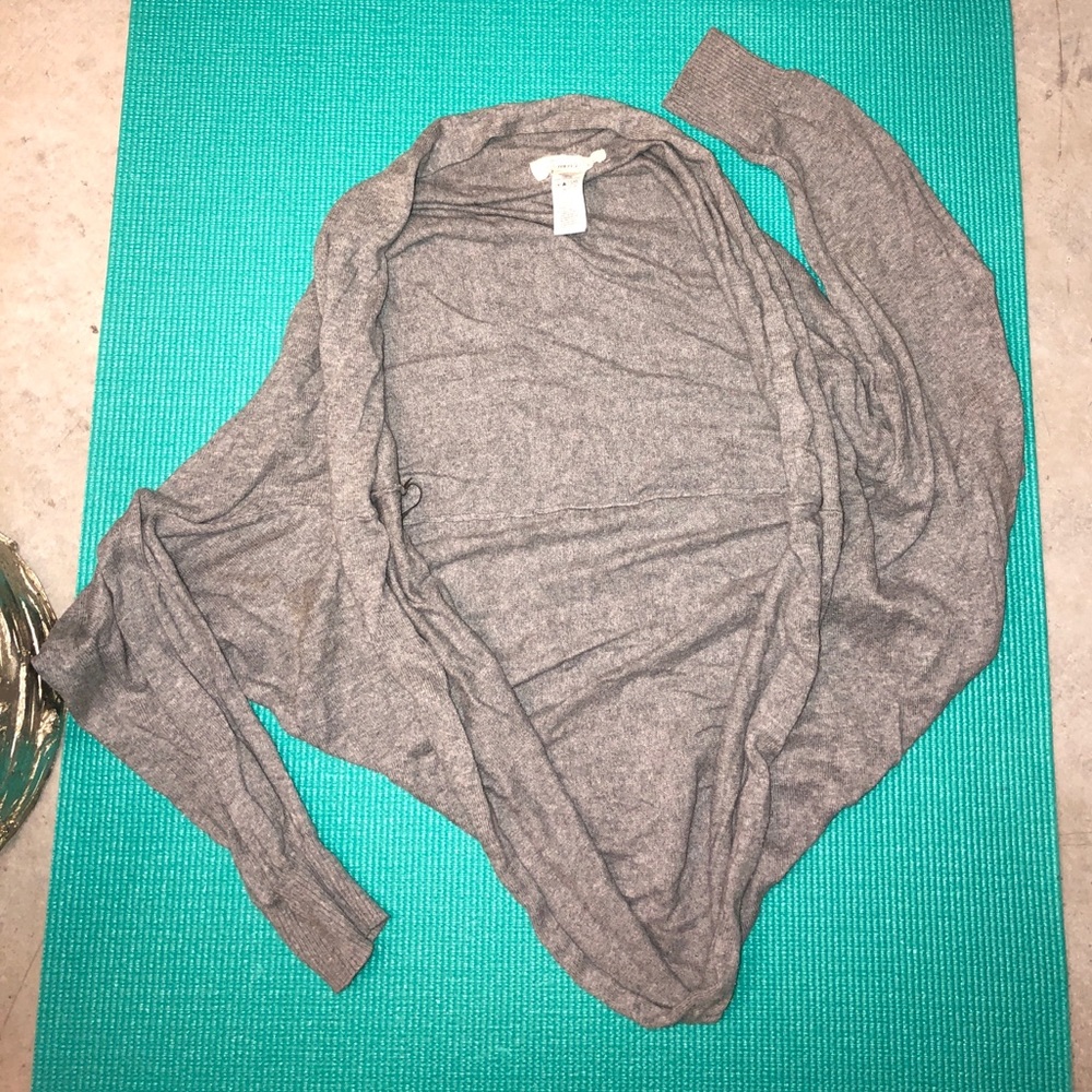 Gray shrug sweater