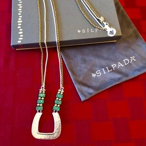 Silpada Silver, brass, & patina  necklace