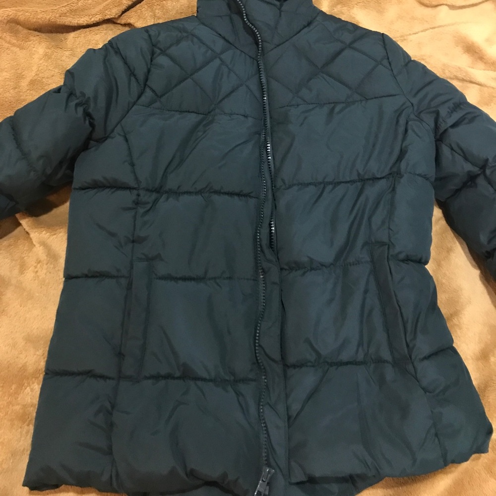 Green winter jacket