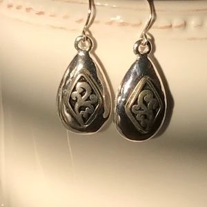 Silver tone earrings