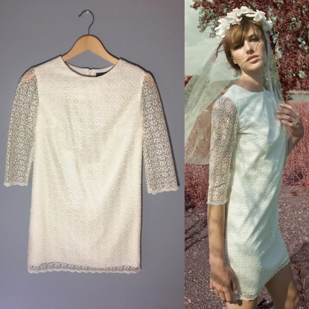 Eve Gravel Charlotte G. White Lace Dress