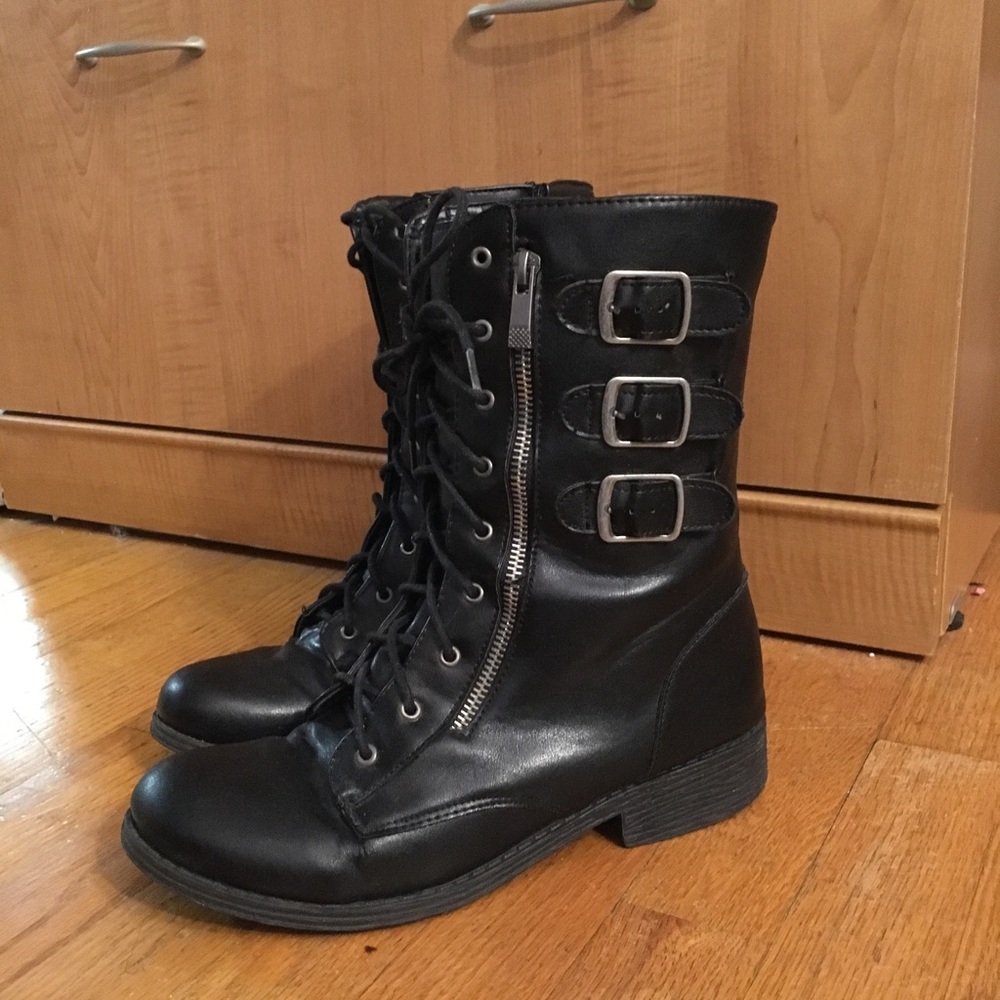 Black Combat Boots