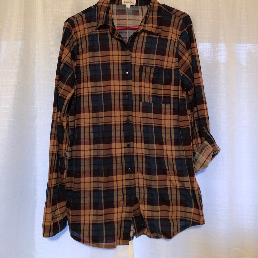 Plaid Flannel Style Top