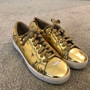 Gold Metallic Michael Kors Sneakers