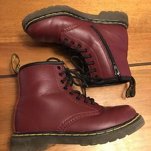 Dr. Martens Brooklee 8- eye boot. Cherry Softy T