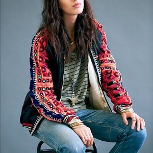 Free People || Embroidered Jacket