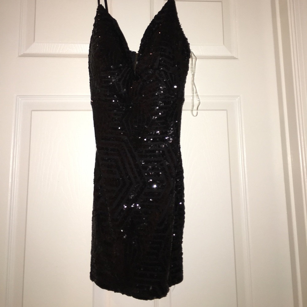 Black cocktail dress