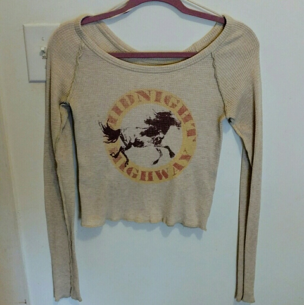 Free People She's A Lady Crop Graphic Thermal