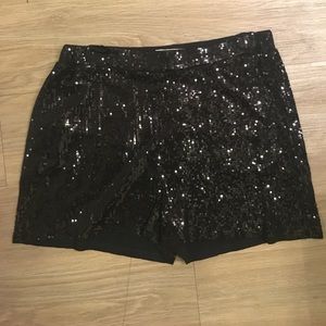 Michael Kors Black Sequins Shorts