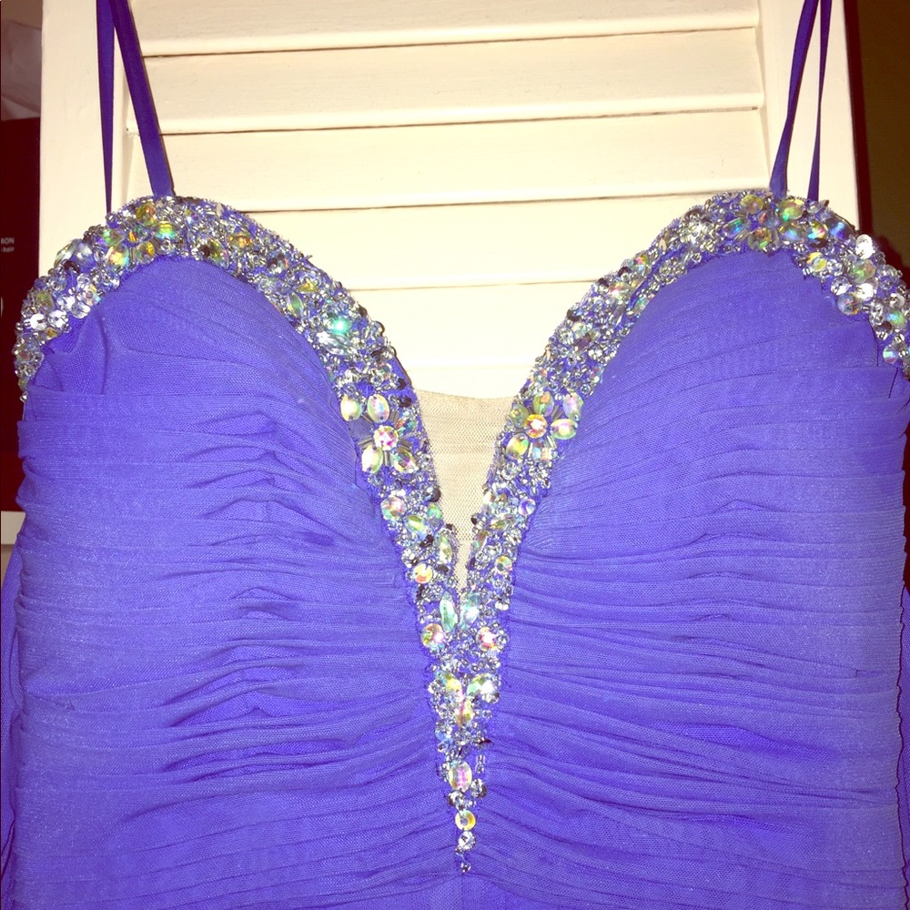 Royal blue Long prom dress
