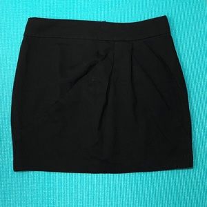 Black mini skirt