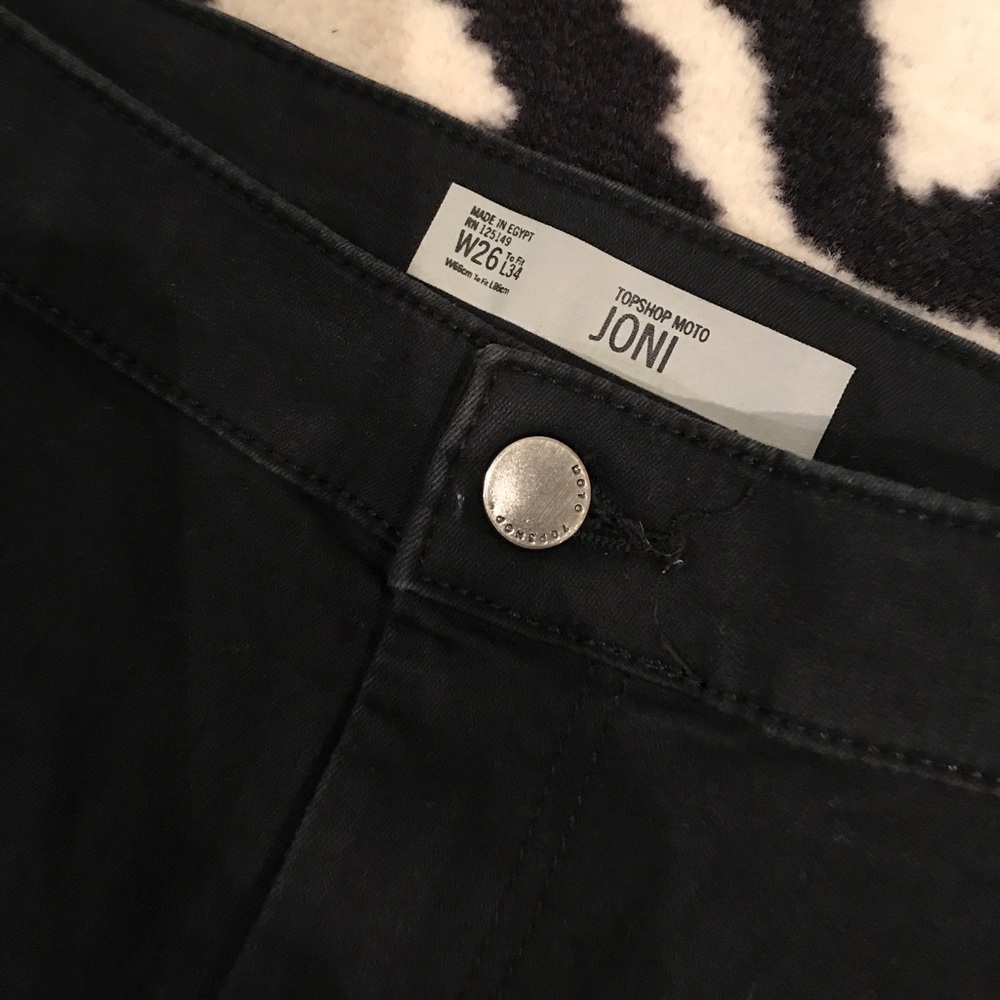 Black topshop Joni jeans, great condition