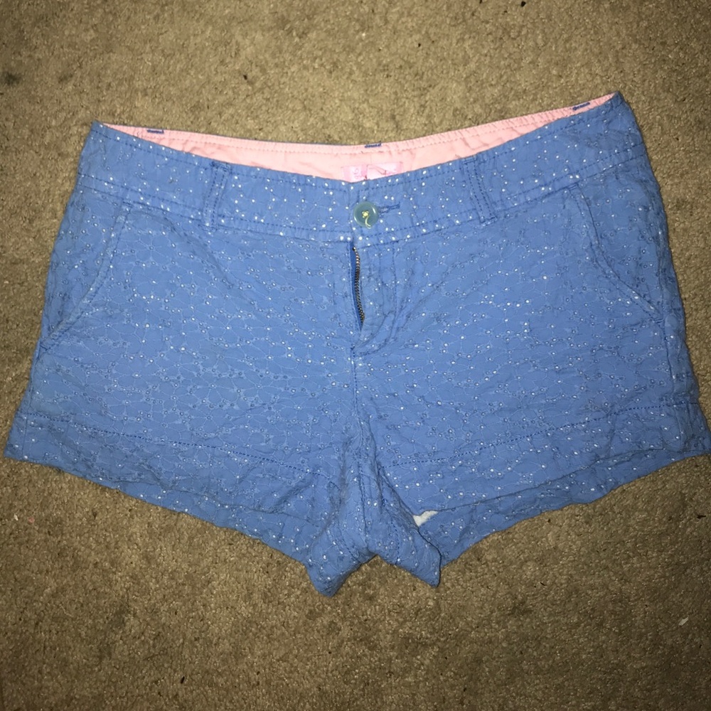 Lilly Pulitzer Blue Lace Shorts