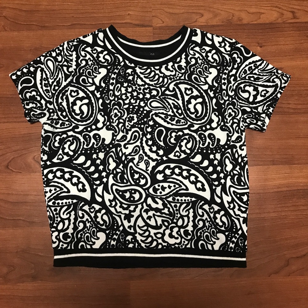 Paisley Crop Top