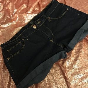 Dark blue jean shorts
