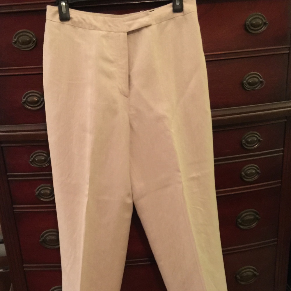 Like new lined linen blend pants 10P