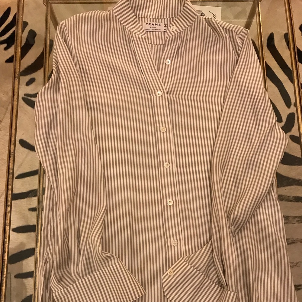 Frame Silk Shirt XS