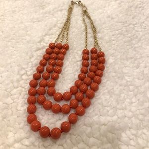 Banana Republic coral necklace