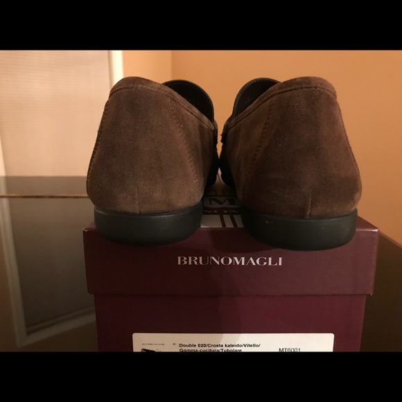 Bruno Magli mens suede driving shoes.