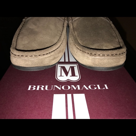 Bruno Magli mens suede driving shoes. main image 5