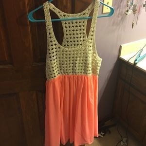 Coral summer dress