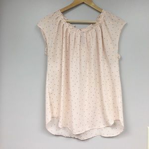 Lauren Conrad smock neck blouse.