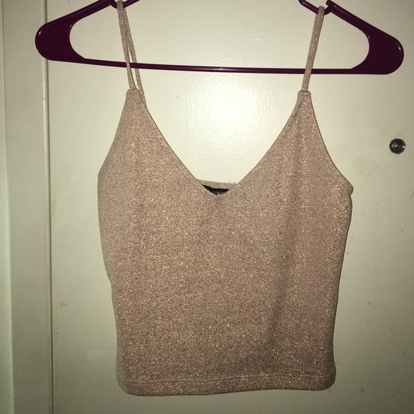 metallic crop top - Picture 1 of 2