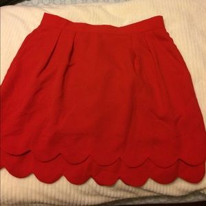 Red skirt