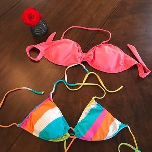 2 bikini tops