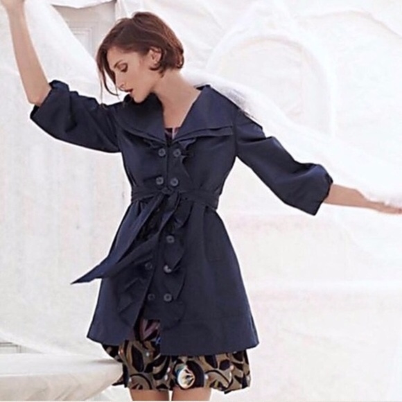 Anthropologie Jackets & Blazers - ⬇️$125 HP!🎉 Anthropologie Idra Whimsy Trench Coat