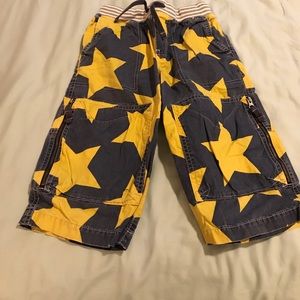 Boys blue and yellow board shorts