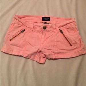 Size 4 Hot Peach American Eagle Outfitters Shorts