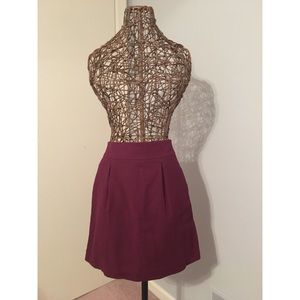 A-line pink/magenta skirt