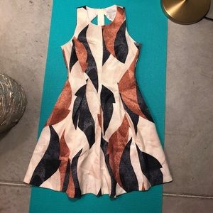 Colorful a-line sleeveless dress